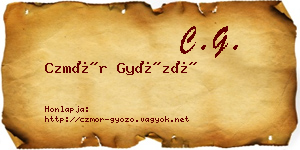 Czmór Győző névjegykártya